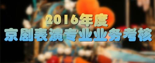 强插试看国家京剧院2016年度京剧表演专业业务考...